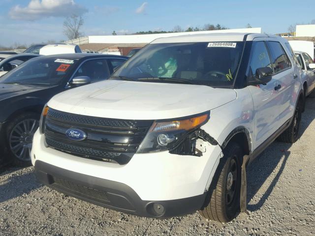 1FM5K8AR6EGA33641 - 2014 FORD EXPLORER P WHITE photo 2