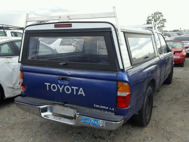 4TAVL52N6TZ104071 - 1996 TOYOTA TACOMA XTR BLUE photo 4