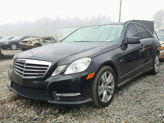 WDDHF2EBXCA522159 - 2012 MERCEDES-BENZ E 350 BLUE BLACK photo 2