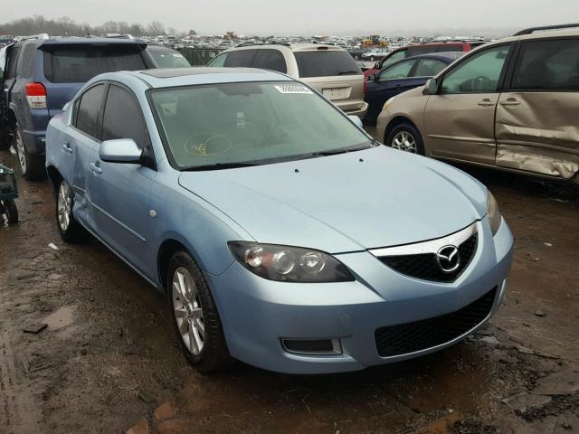 JM1BK12G181843262 - 2008 MAZDA 3 I BLUE photo 1