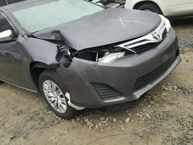 4T1BF1FK0CU530810 - 2012 TOYOTA CAMRY BASE GRAY photo 9