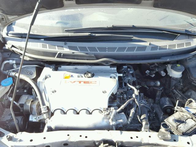 2HGFA55587H702809 - 2007 HONDA CIVIC SI SILVER photo 7