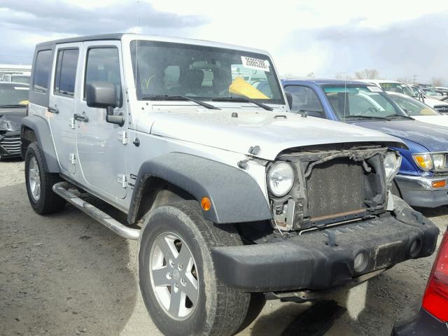 1J4BA3H11AL182760 - 2010 JEEP WRANGLER U SILVER photo 1