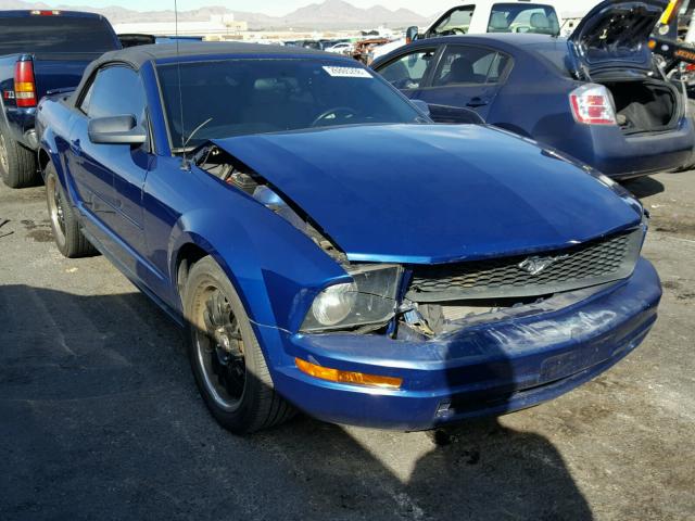 1ZVHT84N085204565 - 2008 FORD MUSTANG BLUE photo 1