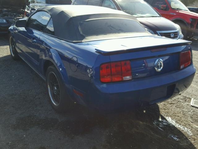 1ZVHT84N085204565 - 2008 FORD MUSTANG BLUE photo 3