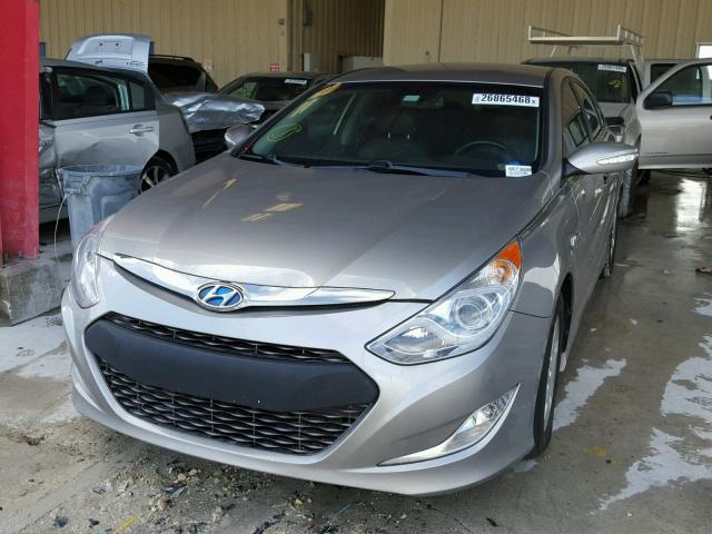 KMHEC4A43CA036877 - 2012 HYUNDAI SONATA HYB SILVER photo 2