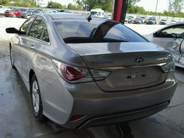 KMHEC4A43CA036877 - 2012 HYUNDAI SONATA HYB SILVER photo 3