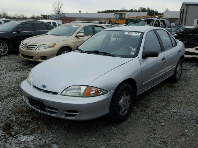 1G1JC524927428032 - 2002 CHEVROLET CAVALIER B SILVER photo 2