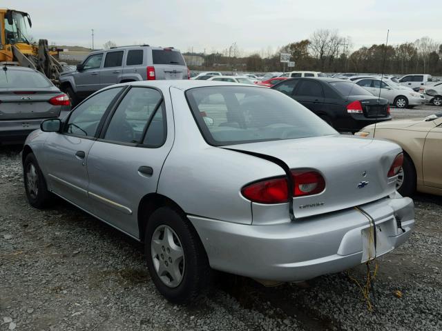 1G1JC524927428032 - 2002 CHEVROLET CAVALIER B SILVER photo 3