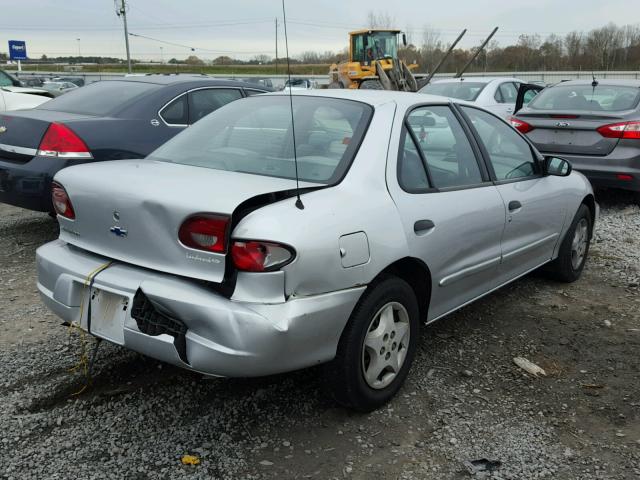 1G1JC524927428032 - 2002 CHEVROLET CAVALIER B SILVER photo 4