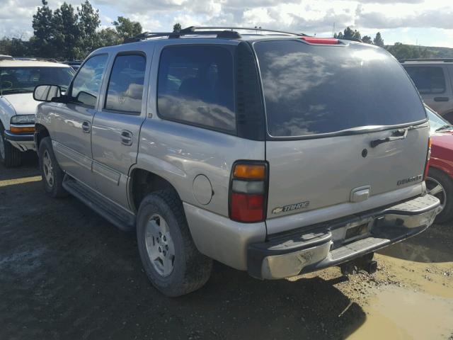 1GNEK13T15R111808 - 2005 CHEVROLET TAHOE K150 BEIGE photo 3