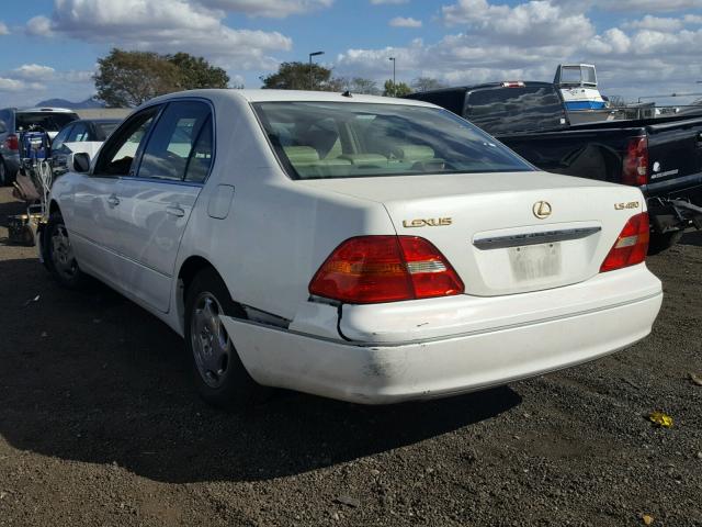 JTHBN30F510028862 - 2001 LEXUS LS 430 WHITE photo 3