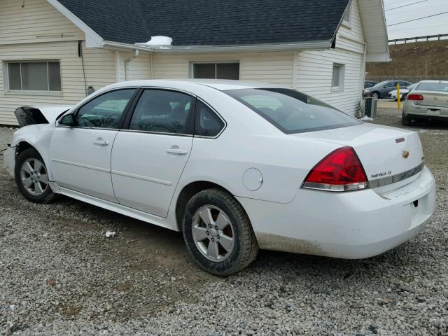 2G1WG5EK8B1317005 - 2011 CHEVROLET IMPALA LT WHITE photo 3