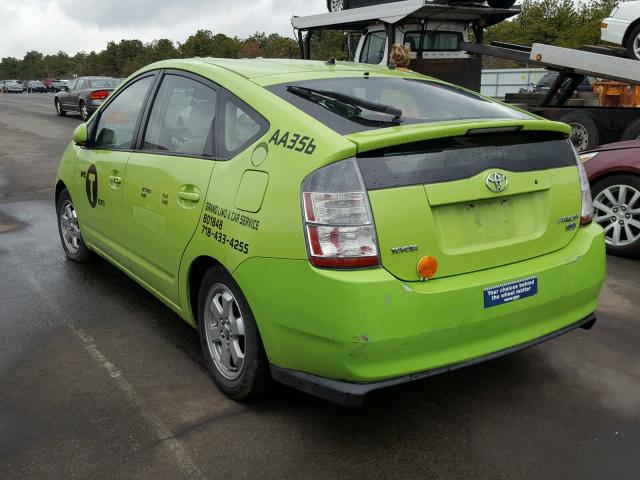 JTDKB20U653050506 - 2005 TOYOTA PRIUS GREEN photo 3