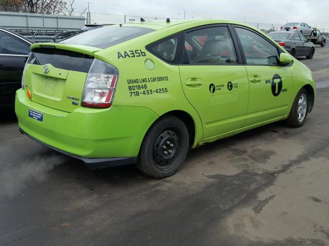 JTDKB20U653050506 - 2005 TOYOTA PRIUS GREEN photo 4