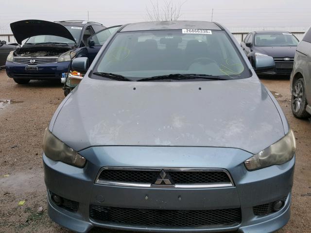 JA3AU86U78U023683 - 2008 MITSUBISHI LANCER GTS BLUE photo 9