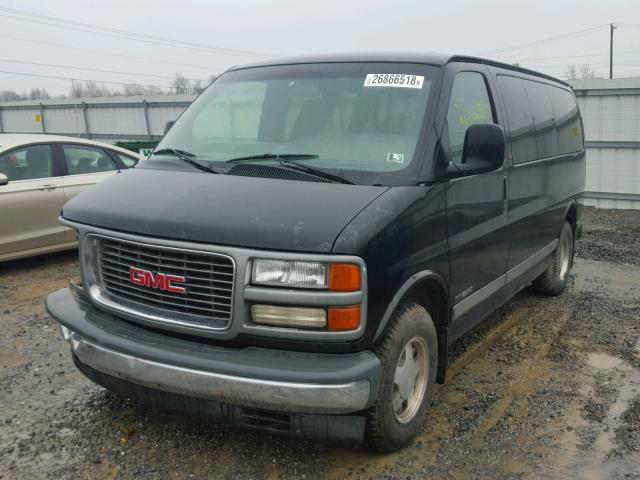 1GKFG15R111204339 - 2001 GMC SAVANA G15 BLACK photo 2