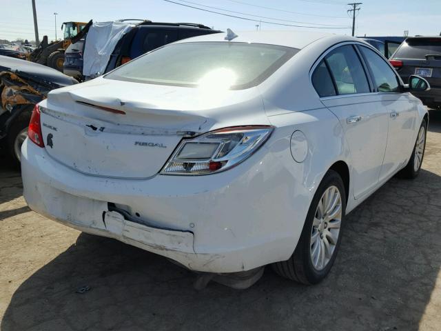 2G4GS5EK0C9125280 - 2012 BUICK REGAL PREM WHITE photo 4