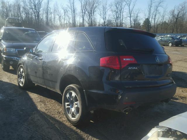 2HNYD286X8H540145 - 2008 ACURA MDX TECHNO BLACK photo 3