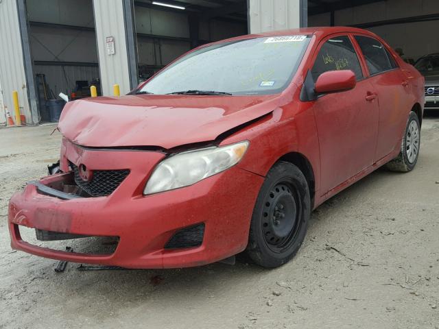 1NXBU4EE0AZ304296 - 2010 TOYOTA COROLLA BA MAROON photo 2