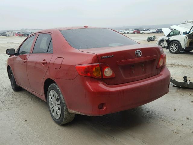 1NXBU4EE0AZ304296 - 2010 TOYOTA COROLLA BA MAROON photo 3