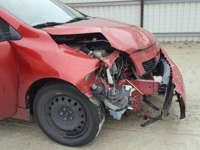 1NXBU4EE0AZ304296 - 2010 TOYOTA COROLLA BA MAROON photo 9