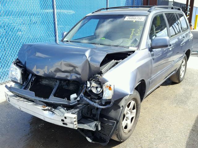 JTEGD21A820041142 - 2002 TOYOTA HIGHLANDER GRAY photo 2