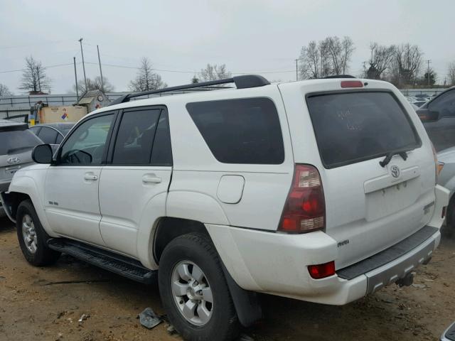 JTEBU14R840022745 - 2004 TOYOTA 4RUNNER SR WHITE photo 3