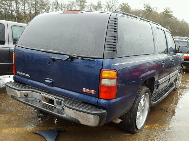 1GKEC16T13J221825 - 2003 GMC YUKON XL C BLUE photo 4