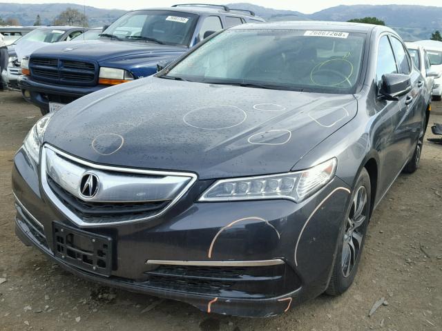 19UUB1F31FA012732 - 2015 ACURA TLX GRAY photo 2