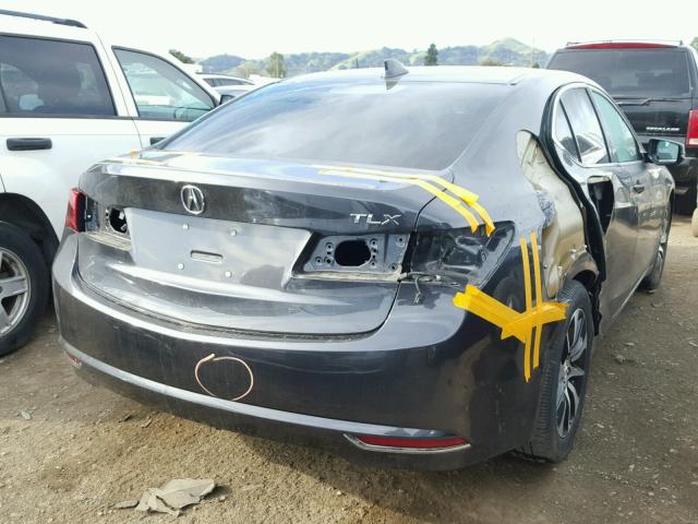 19UUB1F31FA012732 - 2015 ACURA TLX GRAY photo 4