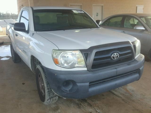 5TENX22N07Z410801 - 2007 TOYOTA TACOMA WHITE photo 1