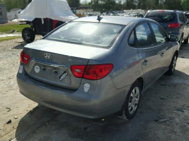 KMHDU4AD6AU143202 - 2010 HYUNDAI ELANTRA BL SILVER photo 4