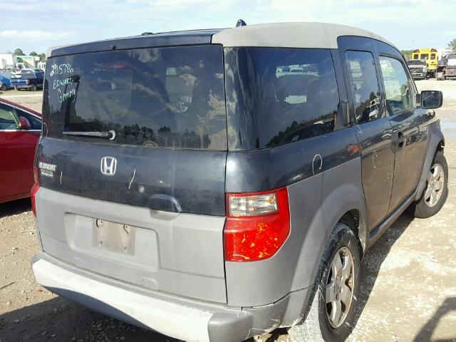 5J6YH286X4L032470 - 2004 HONDA ELEMENT EX BLACK photo 4