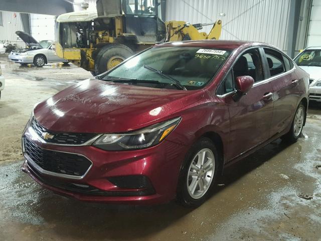 1G1BE5SM5G7296750 - 2016 CHEVROLET CRUZE LT RED photo 2