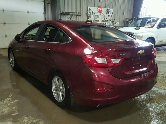 1G1BE5SM5G7296750 - 2016 CHEVROLET CRUZE LT RED photo 3