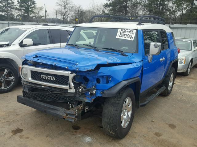 JTEZU11F88K007908 - 2008 TOYOTA FJ CRUISER BLUE photo 2