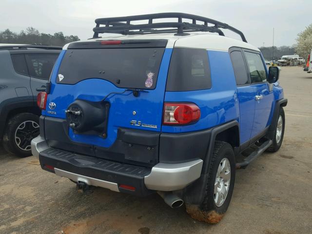 JTEZU11F88K007908 - 2008 TOYOTA FJ CRUISER BLUE photo 4