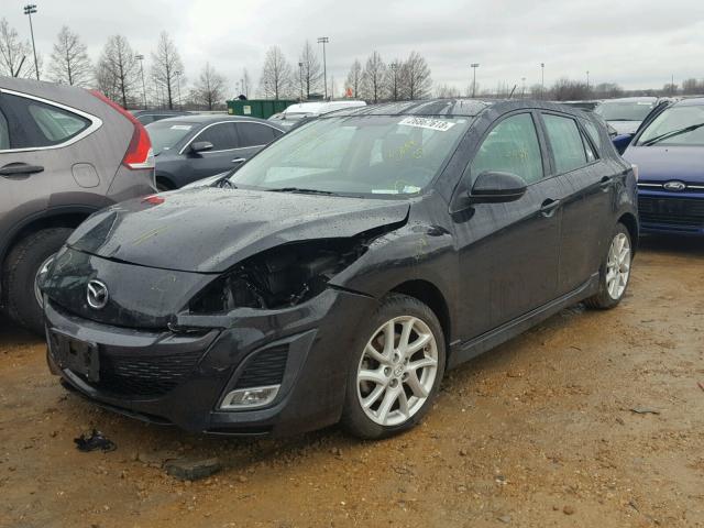 JM1BL1K55B1388855 - 2011 MAZDA 3 S BLACK photo 2