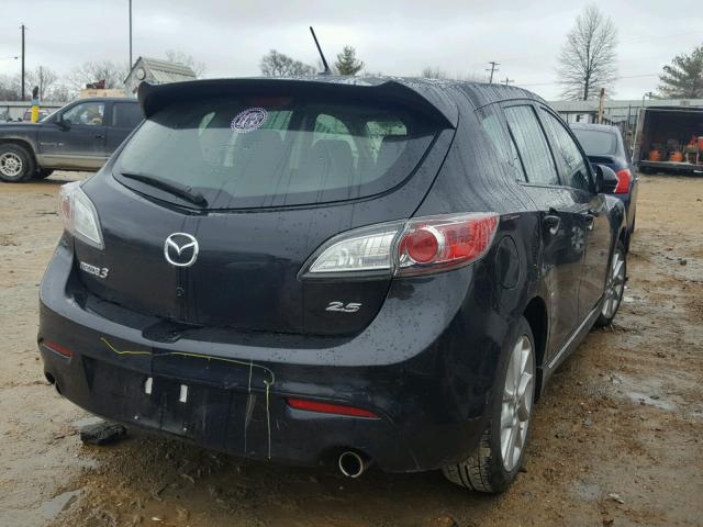 JM1BL1K55B1388855 - 2011 MAZDA 3 S BLACK photo 4