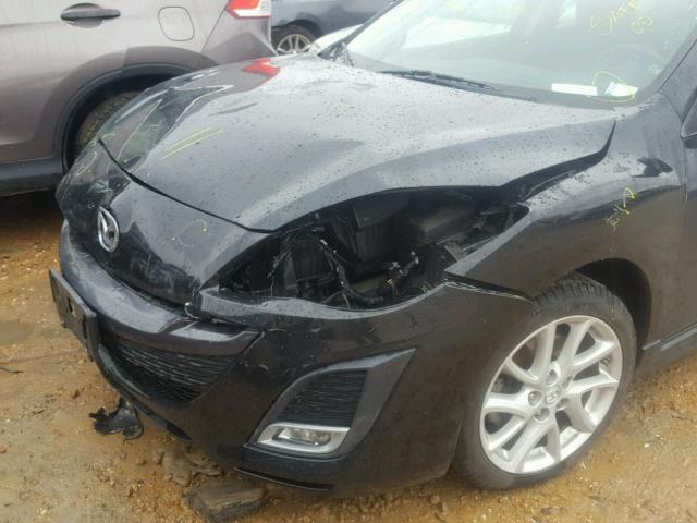 JM1BL1K55B1388855 - 2011 MAZDA 3 S BLACK photo 9