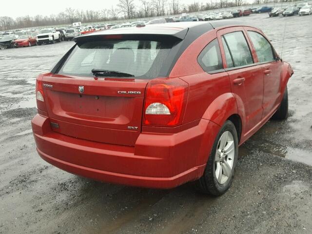 1B3CB4HA3AD536271 - 2010 DODGE CALIBER SX RED photo 4