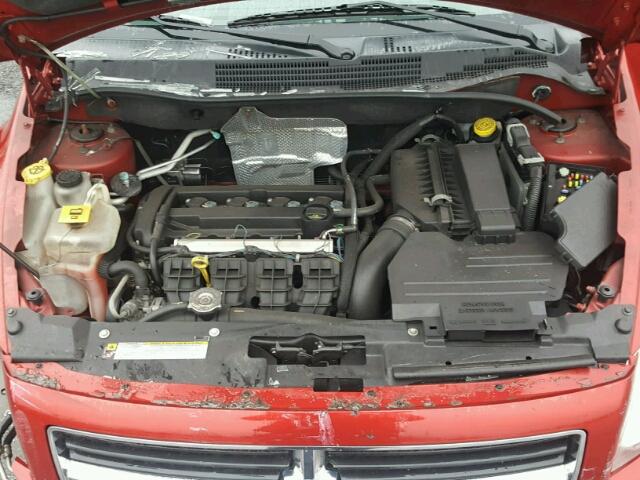 1B3CB4HA3AD536271 - 2010 DODGE CALIBER SX RED photo 7