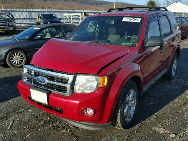 1FMCU9DG3BKA52593 - 2011 FORD ESCAPE XLT RED photo 2