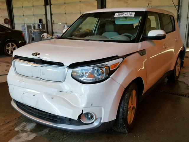 KNDJX3AEXG7005137 - 2016 KIA SOUL EV WHITE photo 2