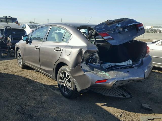 19XFB2F83DE275176 - 2013 HONDA CIVIC EX ნაცრისფერი ფოტო 3