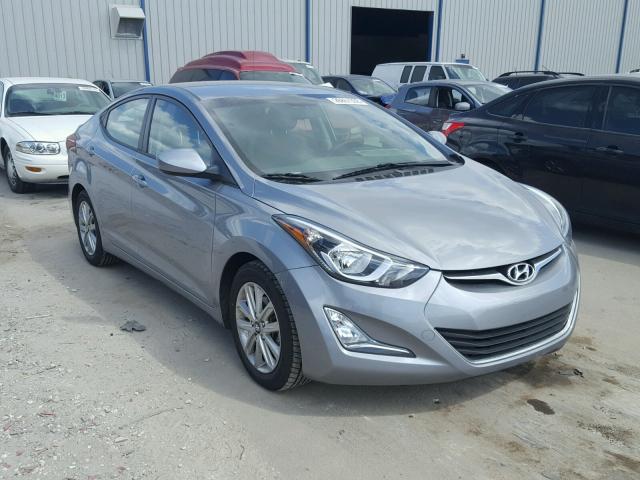 KMHDH4AE5FU341421 - 2015 HYUNDAI ELANTRA SE GRAY photo 1