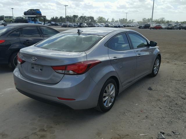 KMHDH4AE5FU341421 - 2015 HYUNDAI ELANTRA SE GRAY photo 4