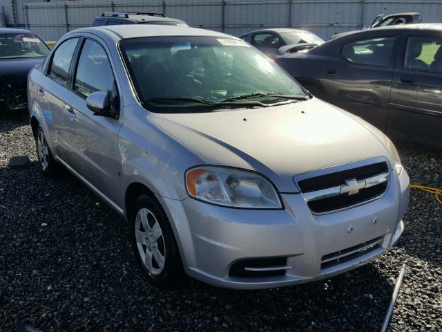 KL1TD56698B157883 - 2008 CHEVROLET AVEO BASE SILVER photo 1