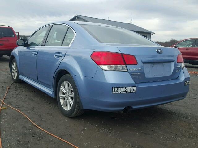 4S3BMBC6XC3040503 - 2012 SUBARU LEGACY 2.5 BLUE photo 3